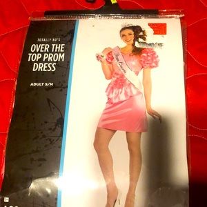 Halloween Pink sequence 80s style Prom dress